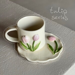 Clay Tulip set