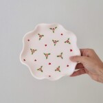 Clay Christmas plates